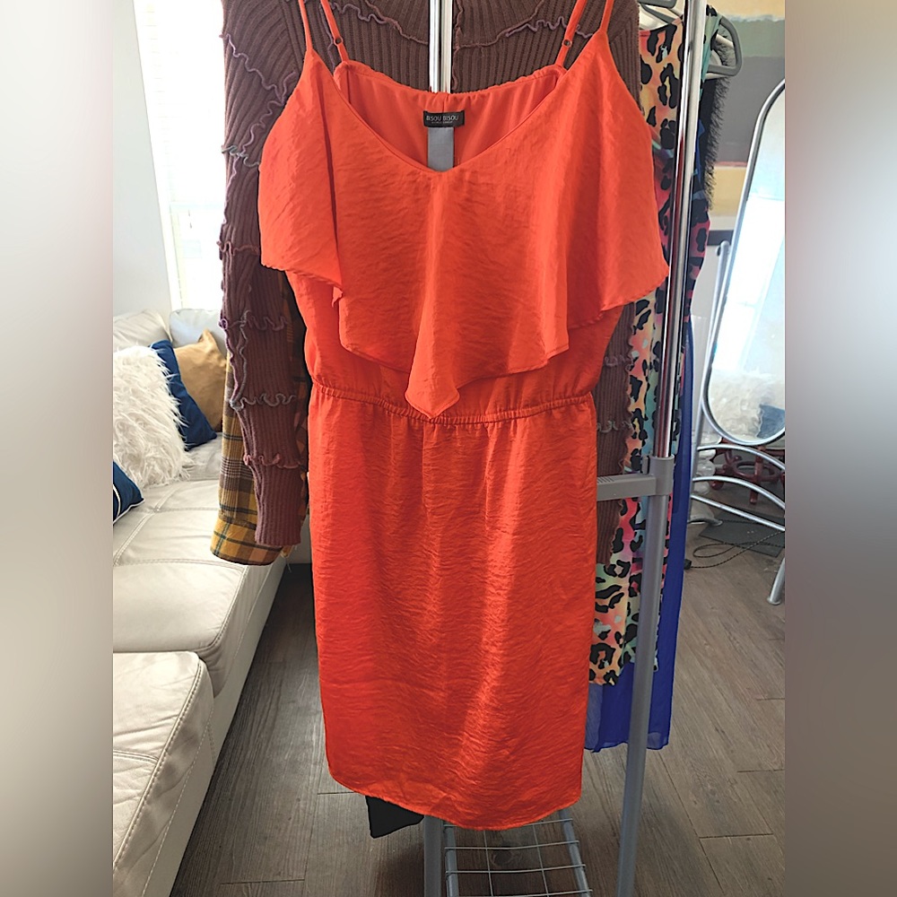 Bisou Bisou midi dress, orange, size 14